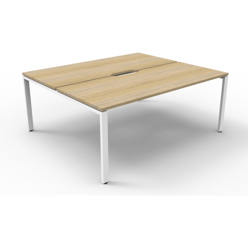 Deluxe Profile Leg Double Workstation - Image 2