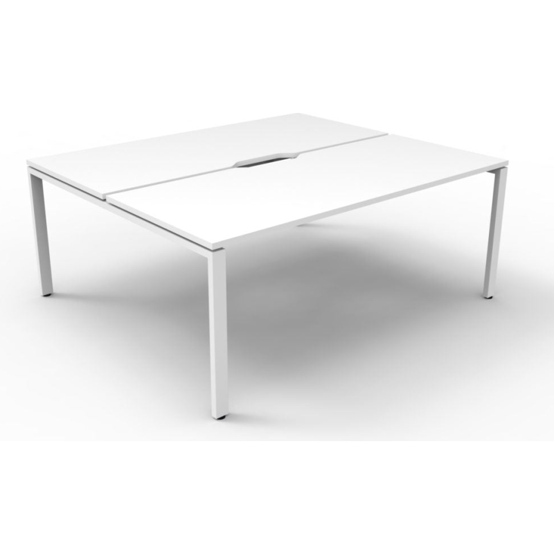 Deluxe Profile Leg Double Workstation - Image 4