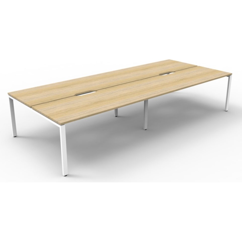 Deluxe Profile Leg Double Workstation - Image 6