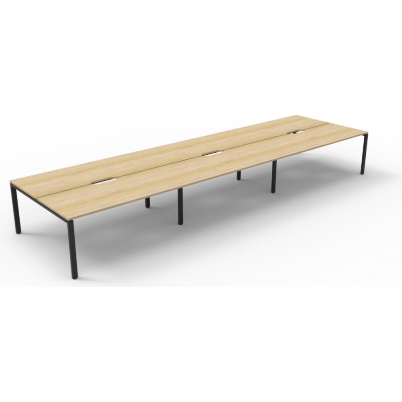 Deluxe Profile Leg Double Workstation - Image 9