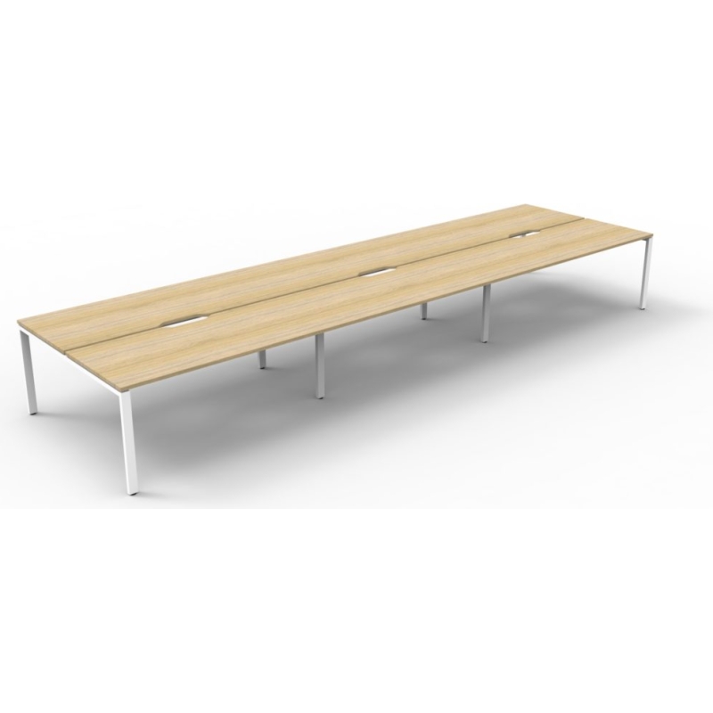 Deluxe Profile Leg Double Workstation - Image 10