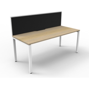 Alternative view of Deluxe Profile Leg Desk With Screen