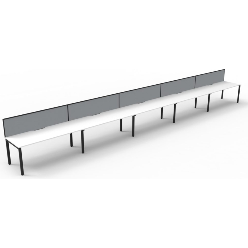 Deluxe Profile Leg Desk With Screen - Image 19