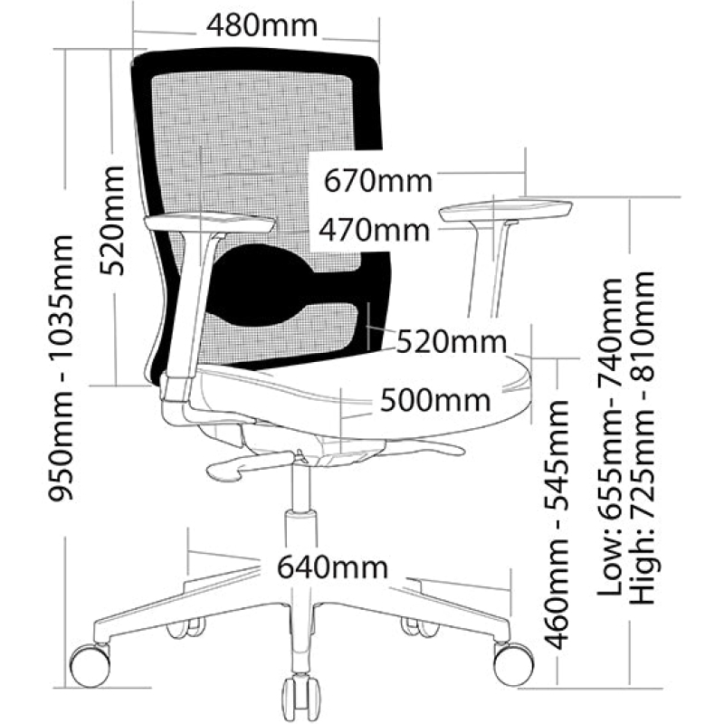 Draft Mesh Office Chair - Image 7