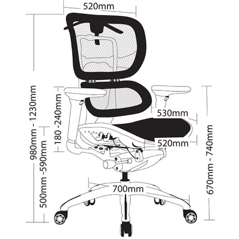 Ergo 1 Mesh Executive Chair - Image 6