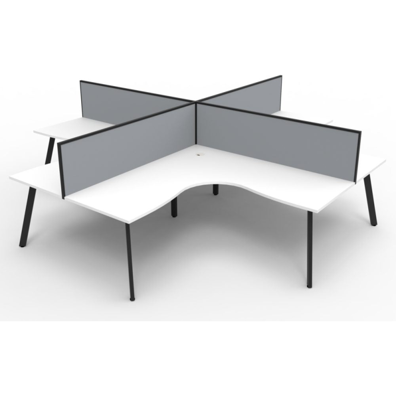 Eternity Corner Workstation 4 Person - Image 2