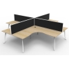 Eternity Corner Workstation 4 Person - Image 3