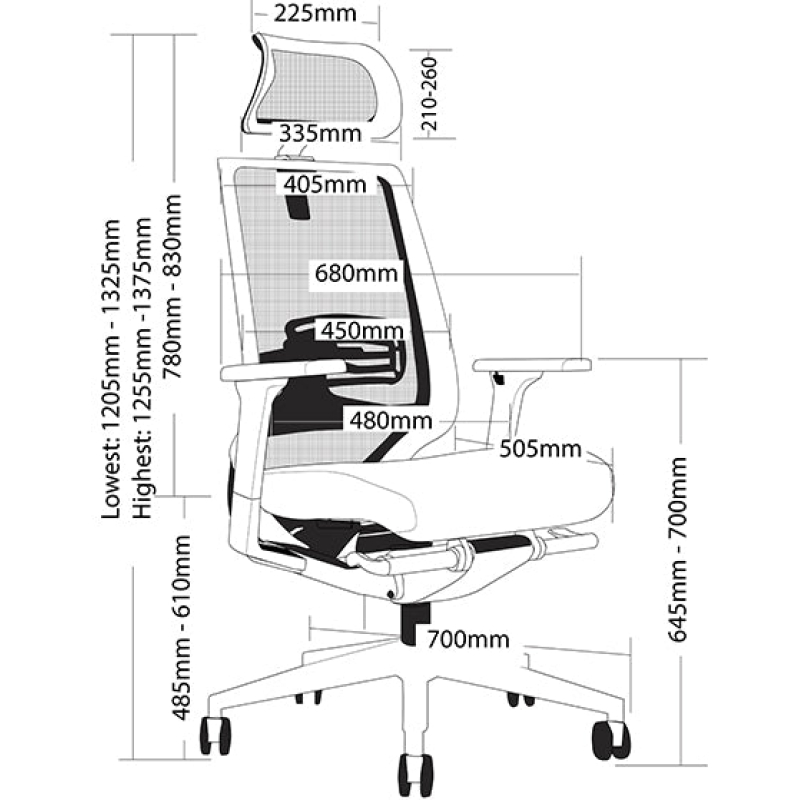 Evita Mesh Executive Chair - Image 9