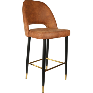 Alternative view of Semifreddo Stool with Black Metal 650h Legs