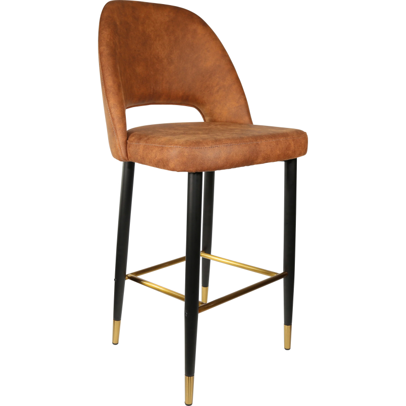 Semifreddo Stool with Black Metal 750h Legs - Image 2