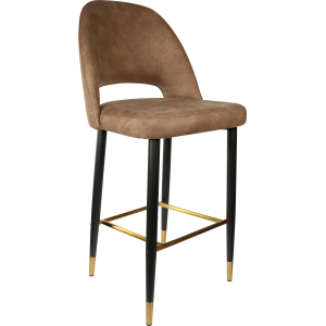 Semifreddo Stool with Black Metal 750h Legs