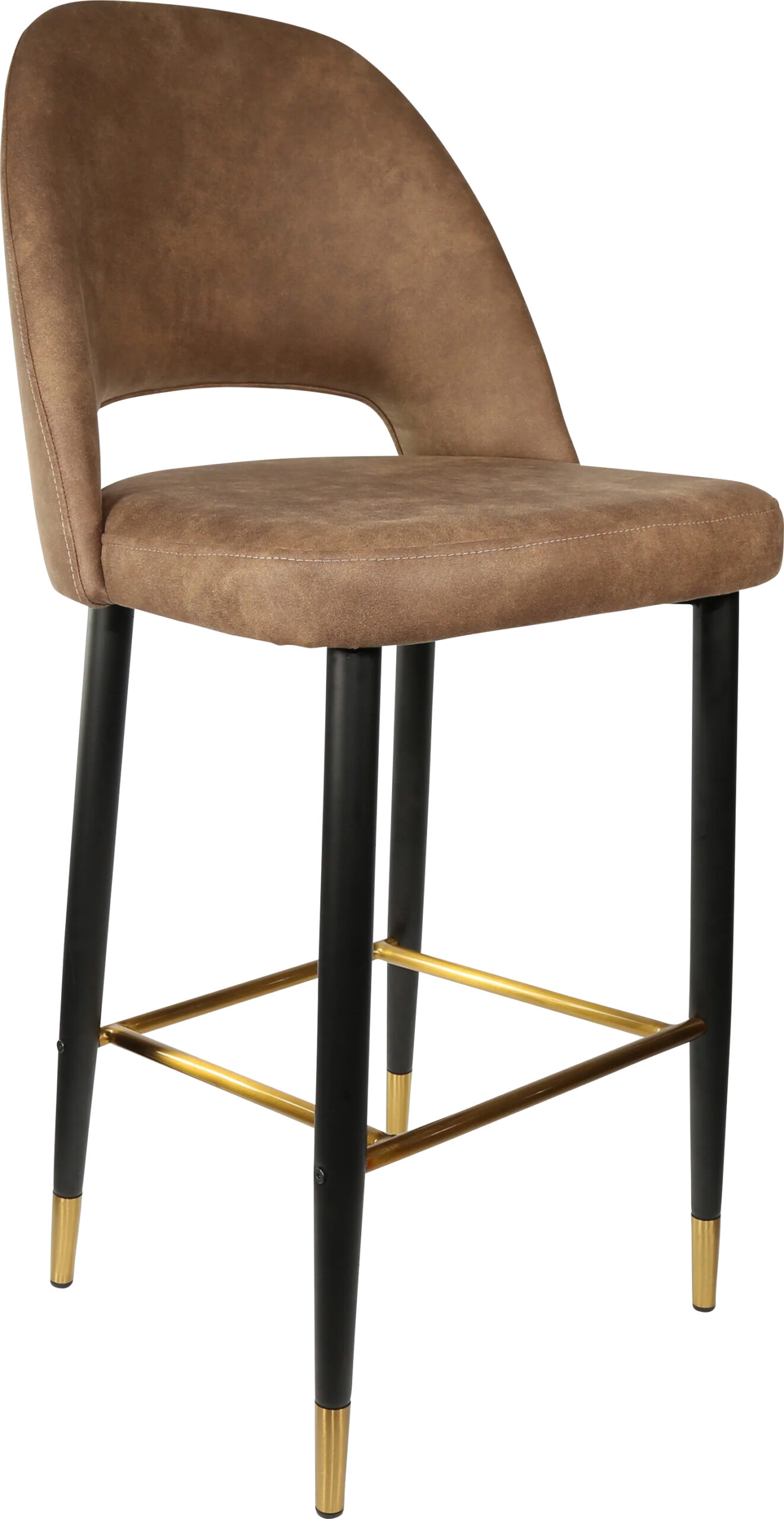 Semifreddo Counter Stool with Black Metal 650h Legs