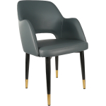 Sorbet Chair with Black Metal 450h Legs