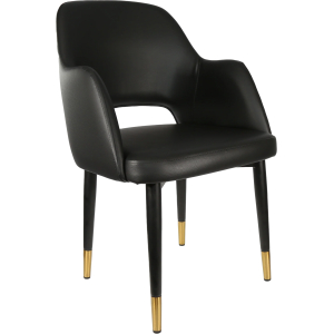 Alternative view of Sorbet Chair with Black Metal 450h Legs