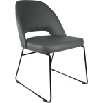 Semifreddo Chair with Black Sled Base