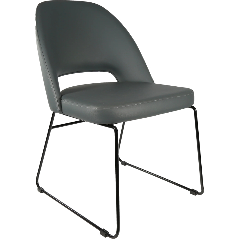 Semifreddo Chair with Black Sled Base