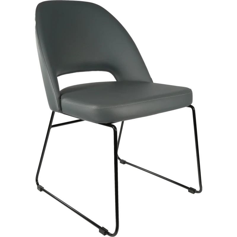 Semifreddo Chair with Black Sled Base