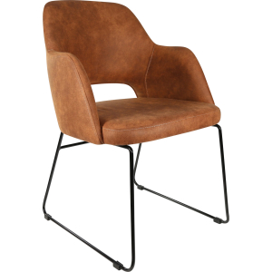 Alternative view of Sorbet Chair with Black Sled Base
