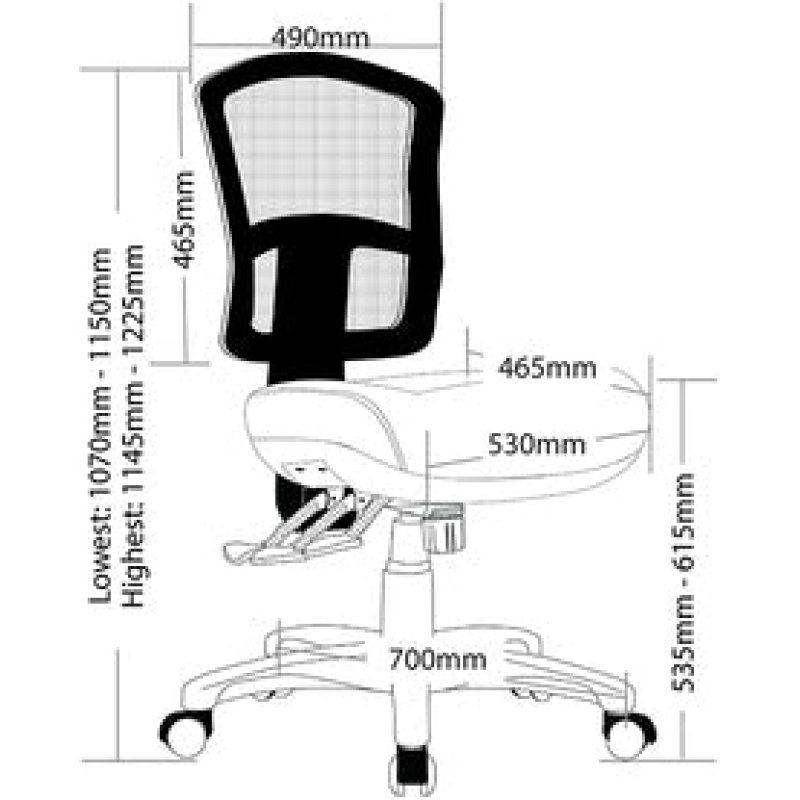 Fuse Office Chair AFRDI Level 6 - Image 2