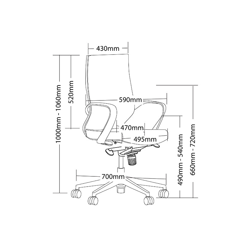 Gala Executive Chair - Image 4
