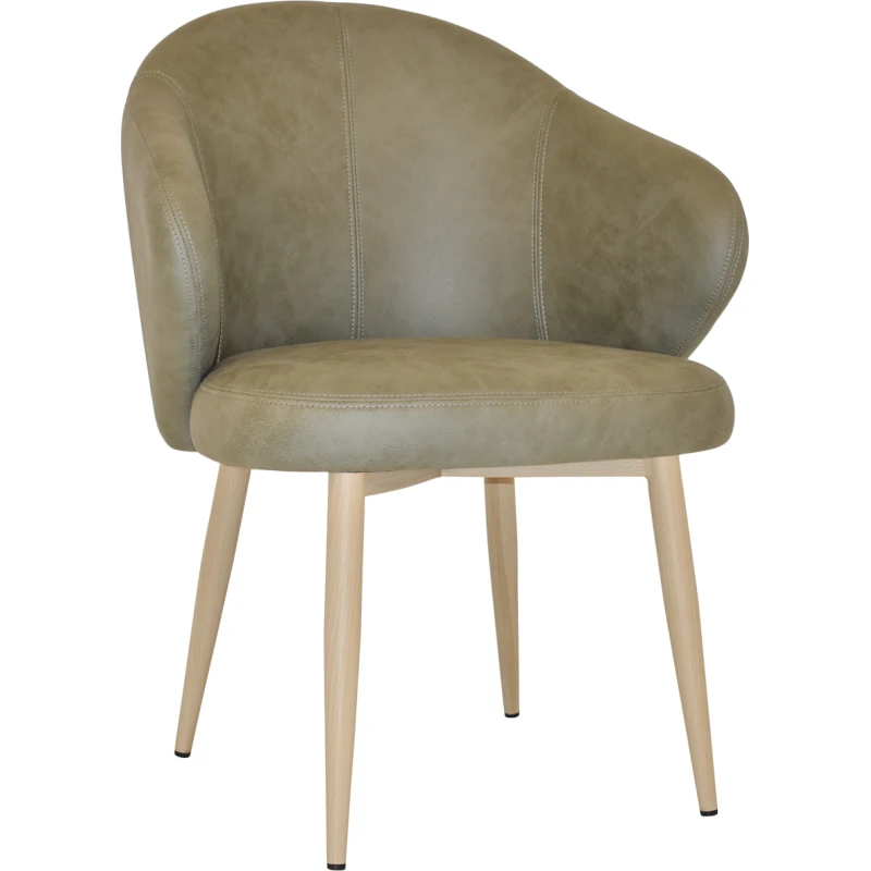 Hugo Arm chair Birch Metal Leg