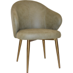 Hugo Arm Chair Brass Metal Leg