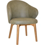 Hugo Arm Chair Light Oak Timber Leg