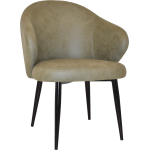 Hugo Arm Chair Black Metal Leg