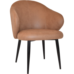 Alternative view of Hugo Arm Chair Black Metal Leg