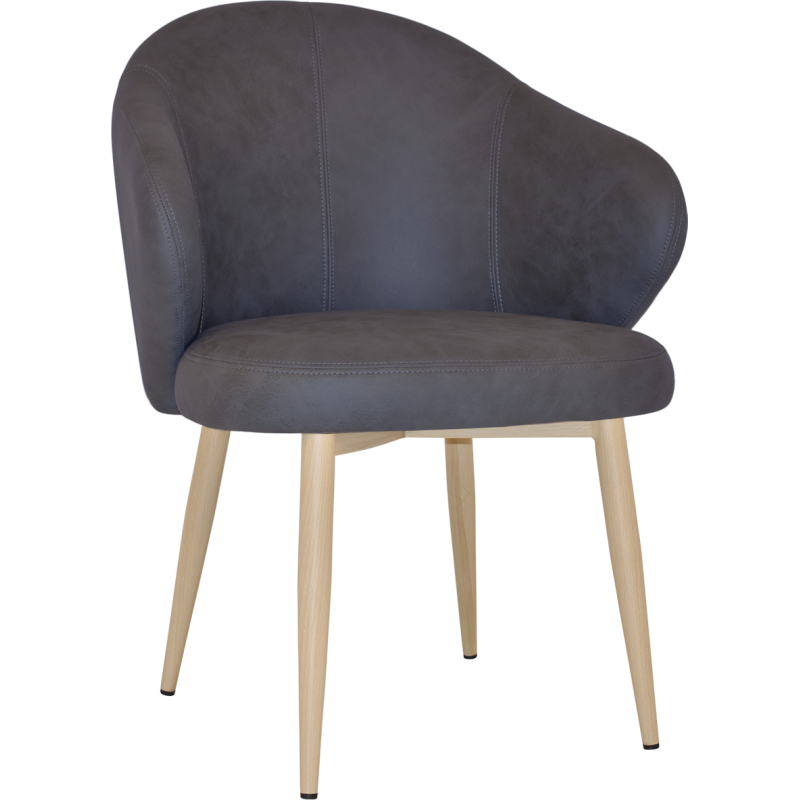 Hugo Arm chair Birch Metal Leg - Image 3