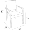 Siesta Ibiza Arm Chair - Image 6