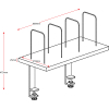 Deluxe Desk Mounted Shelf - Image 3