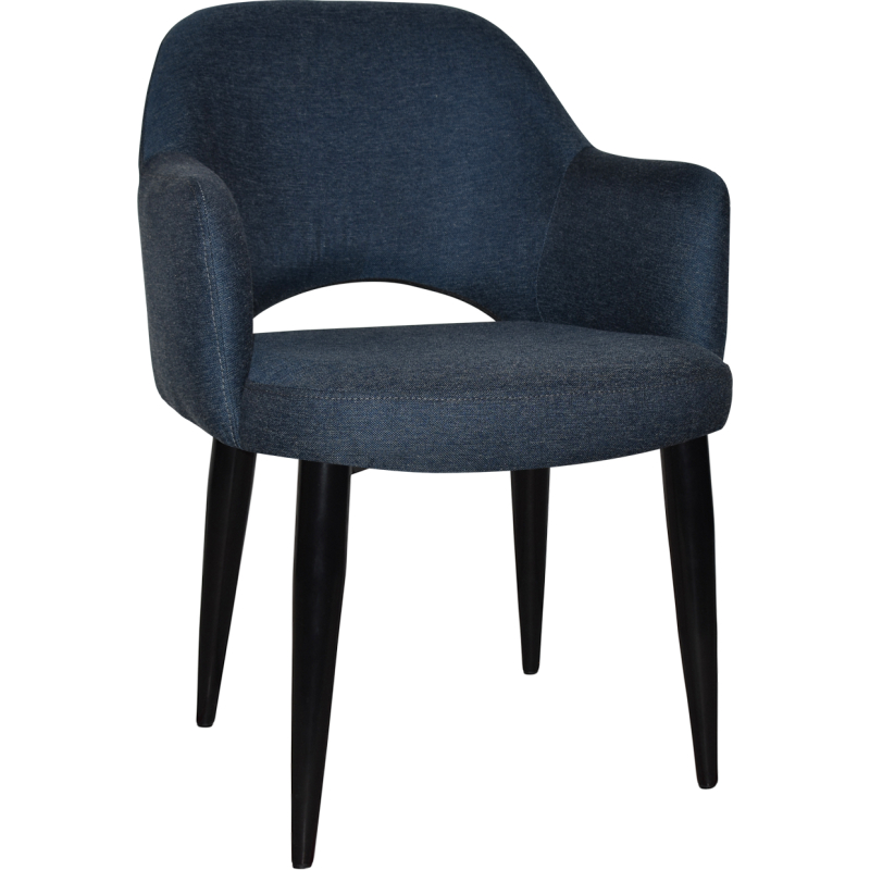 Albury Arm Chair Black Metal Leg