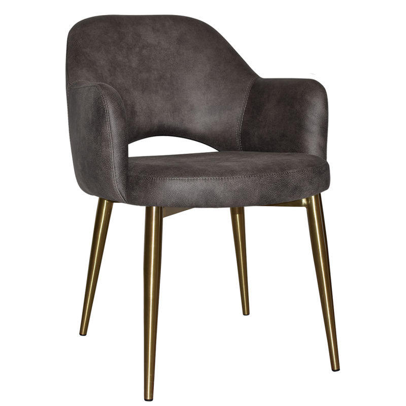 Albury Arm Chair Brass Leg - Image 6