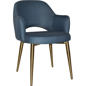 Albury Arm Chair Brass Leg