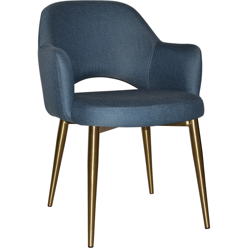 Albury Arm Chair Brass Leg