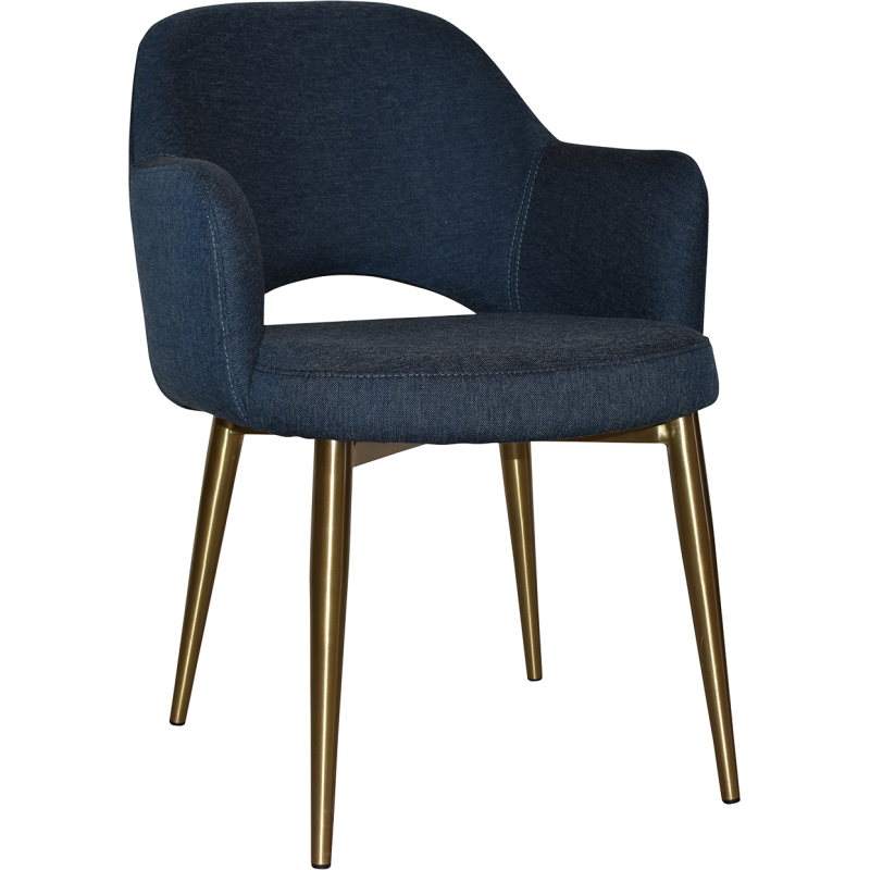 Albury Arm Chair Brass Leg - Image 2