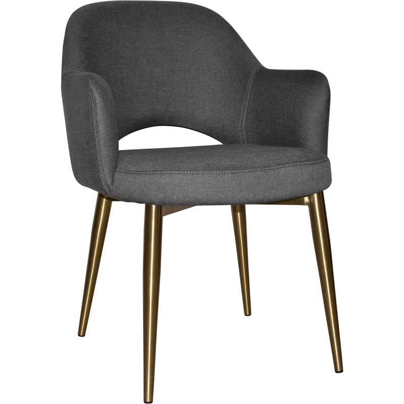 Albury Arm Chair Brass Leg - Image 8