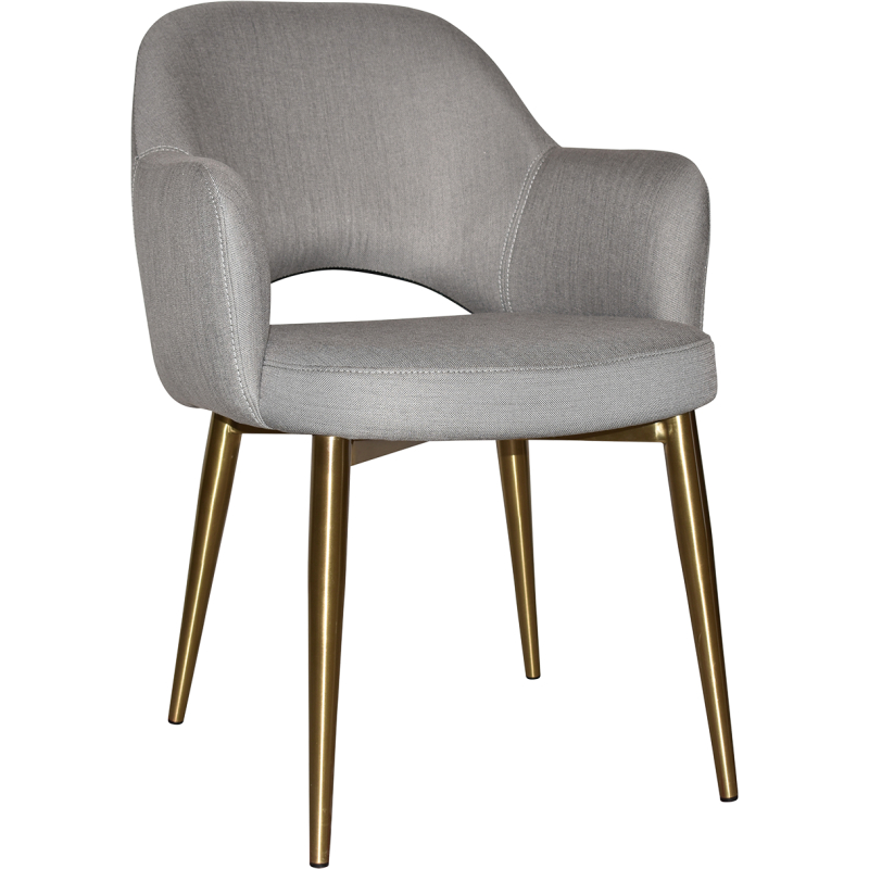 Albury Arm Chair Brass Leg - Image 7
