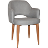 Albury Arm Chair Light Oak Metal Leg - Image 5