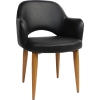 Albury Arm Chair Light Oak Metal Leg - Image 3