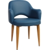 Albury Arm Chair Light Oak Metal Leg - Image 9