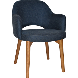 Albury Arm Chair Light Oak Timber Leg