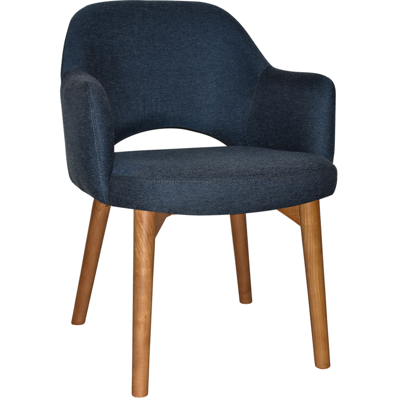 Albury Arm Chair Light Oak Timber Leg