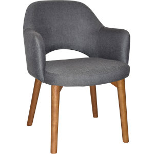 Alternative view of Albury Arm Chair Light Oak Timber Leg