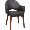 Albury Arm Chair Walnut Timber Leg - Image 9