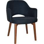 Albury Arm Chair Walnut Timber Leg