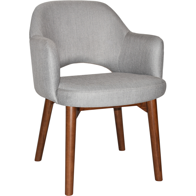 Albury Arm Chair Walnut Timber Leg - Image 7