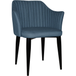 Coogee Arm Chair Black Metal Leg