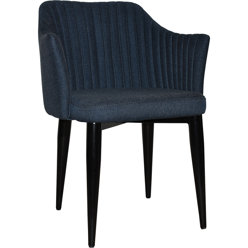 Coogee Arm Chair Black Metal Leg - Image 4